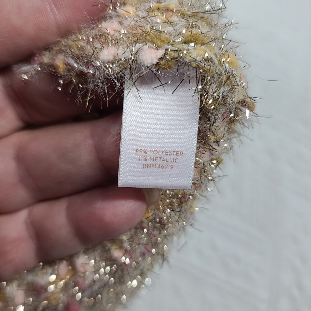 Lauren Conrad Popo Crewneck women's confetti metallic eyelash sweater Size XL - Picture 7 of 11